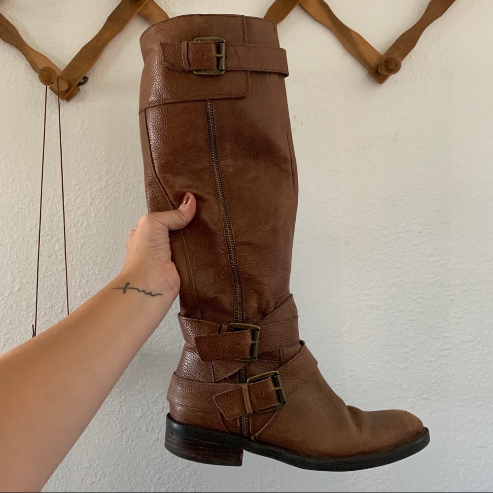 Enzo Angiolini Saylem Riding Boot Brown - Picture 6 of 10